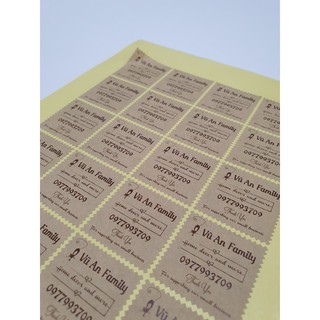 100  tờ A4 Decal giấy kraft Amazon
