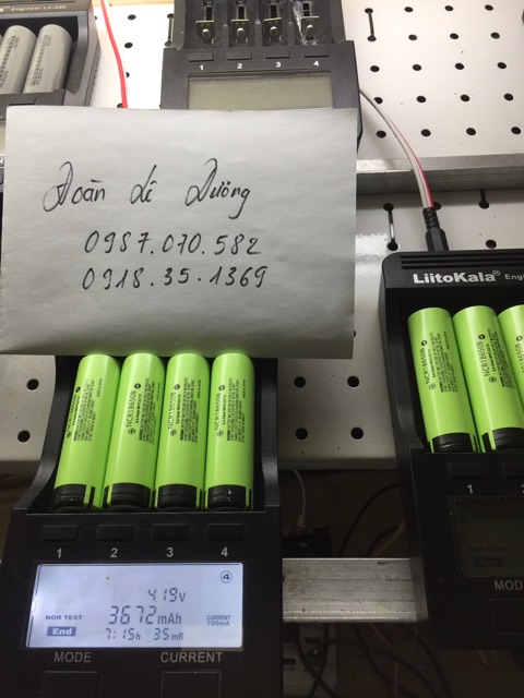 Pin 18650 panasonic 3000mAh xả 2c (5-6a) mới 100%