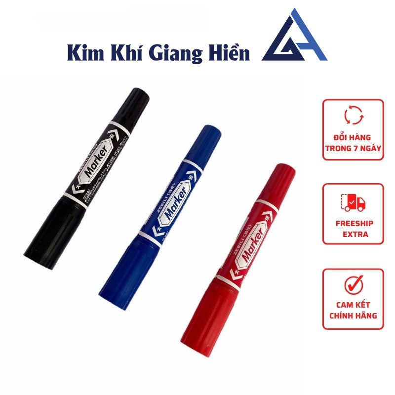 Bút lông dầu Marker 3 màu bút lông có thể đổ thêm khi hết mực - HT-GIANG HIỀN