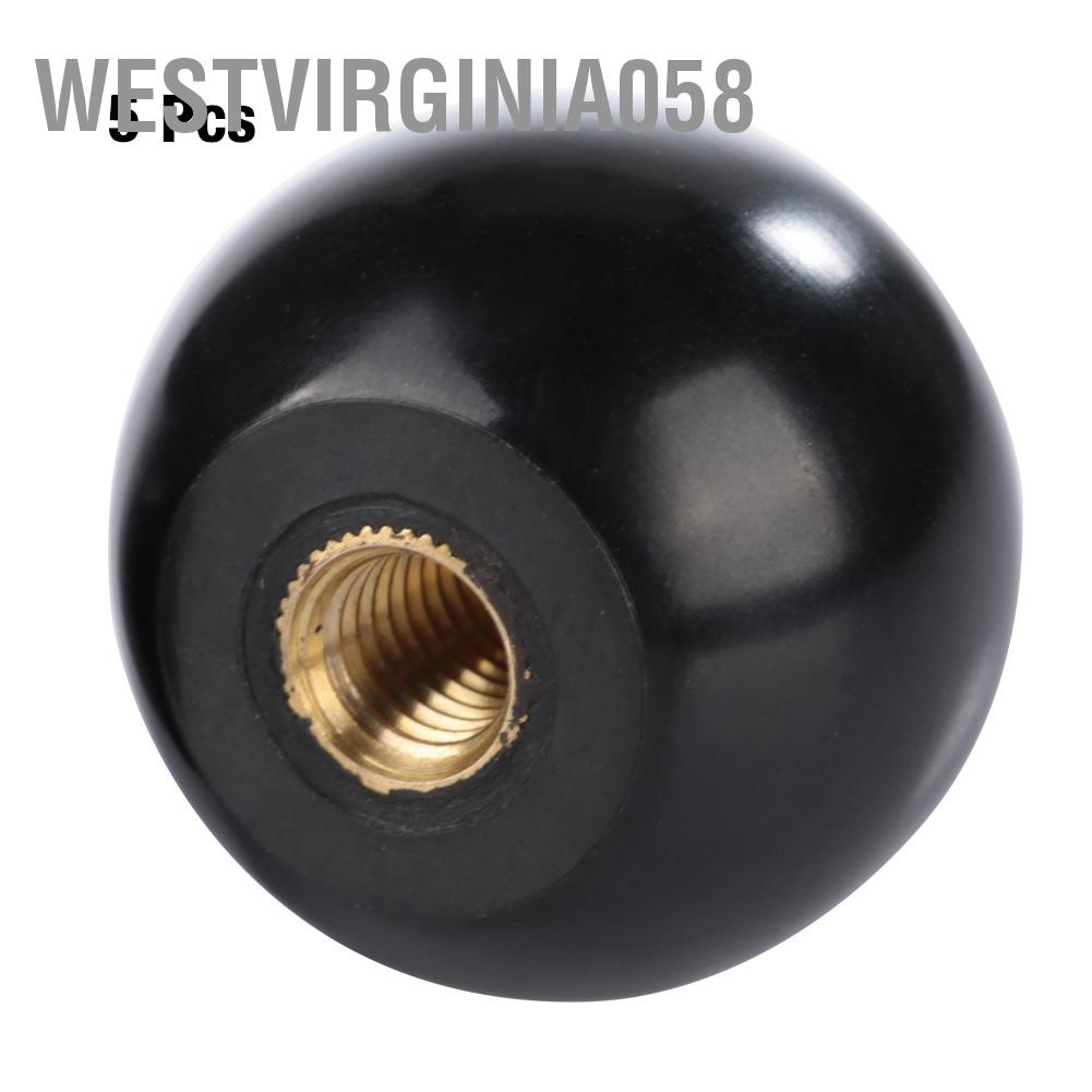 Hàng Hot5 cái BM6 * 25 Vòng Bakelite Ball Gear Lever Shift Knob Máy công cụ thay thế Chèn đồng Hàng giao ngayWestvirginia058