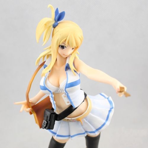 *Japan Anime Fairy Tail Lucy Heartfilia 8" Sexy Cast Off PVC Figure 1/7 scale brand New free shipping*