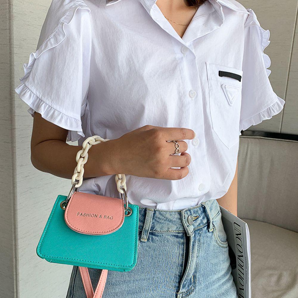 Túi Đeo Chéo Mini Màu Sắc Tương Phản Trẻ Trung MIHAN1