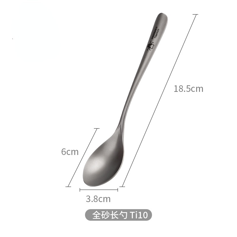 Bộ Muỗng Nĩa Ăn Bằng Hợp Kim Titan Có Thể Gấp Gọn Mang Đi Du Lịch Tiện Lợi