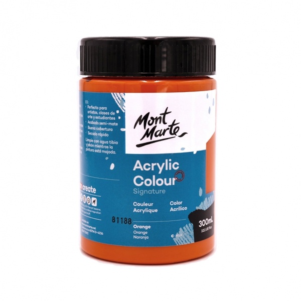 Màu Acrylic Mont Marte 300 ML MSCH3008 - Màu Cam