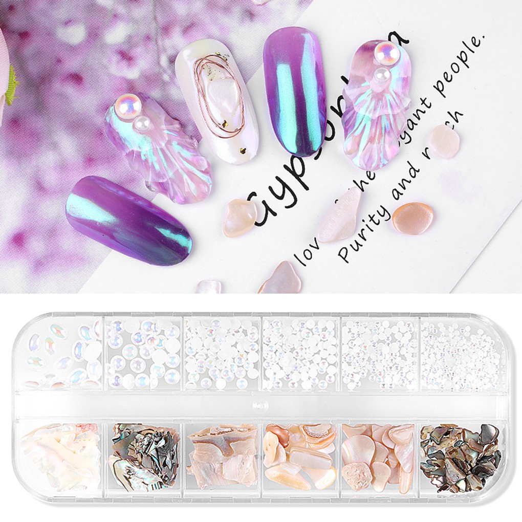 (Hàng Mới Về) Set Miếng Dán Trang Trí Móng Tay Nghệ Thuật Nhiều Kiểu Đẹp Mắt