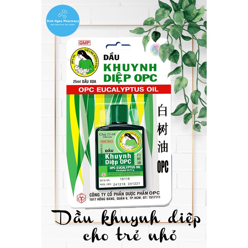 Dầu Khuynh Diệp OPC - Thương hiệu Mẹ bồng con - Chai 25ml