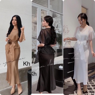 Set Đầm Body + Áo Kính TK Bigsize