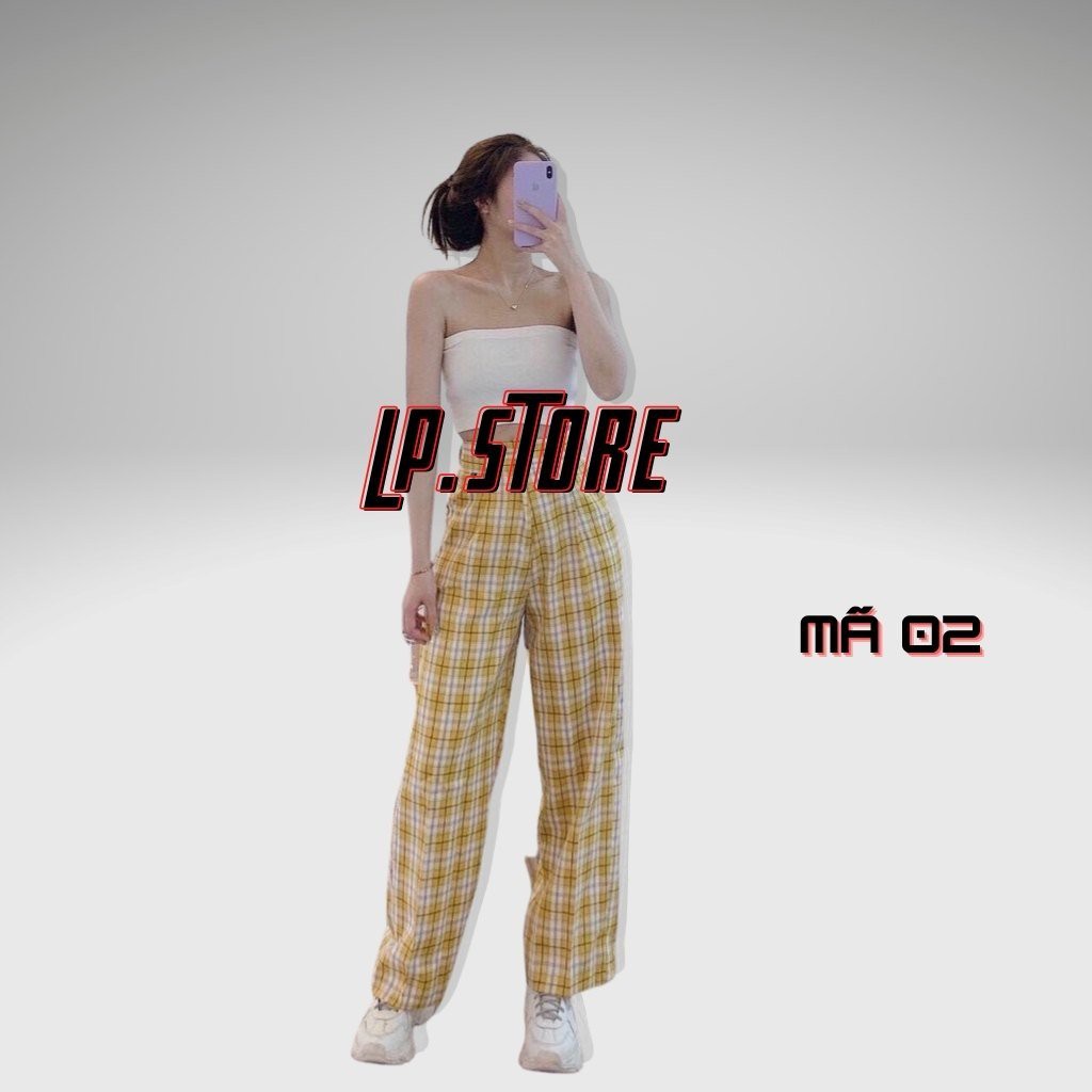 Quần Caro - Quần Baggy Nam Nữ Unisex Sọc Caro 4 Màu Siêu Hot - LP.STORE | BigBuy360 - bigbuy360.vn