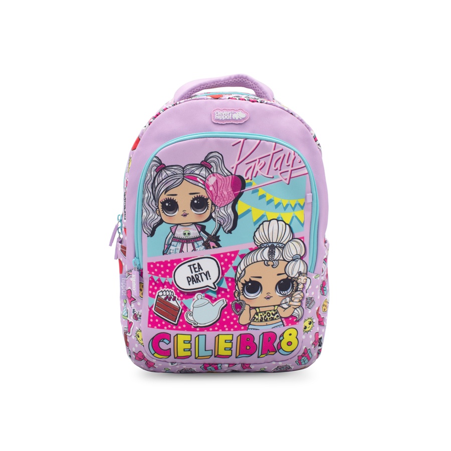 Ba Lô Cho Bé CLEVER HIPPO Easy Go - L.O.L Present Surprise Tím BL0108/PURPLE