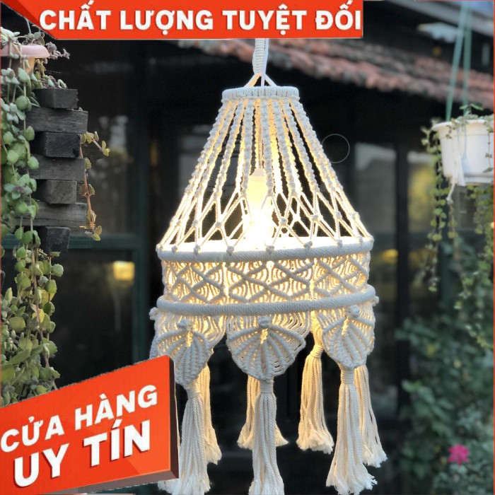 Đèn Macrame Vintage Trang Trí Quán Cafe,Homestay,Nội Thất Gia Đình Giá Gốc Tại Xưởng