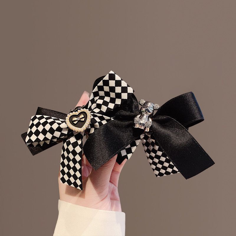 Kẹp Tóc Nơ Lớn Thời Trang Mùa Thu Cao Cấp Cho Nữ