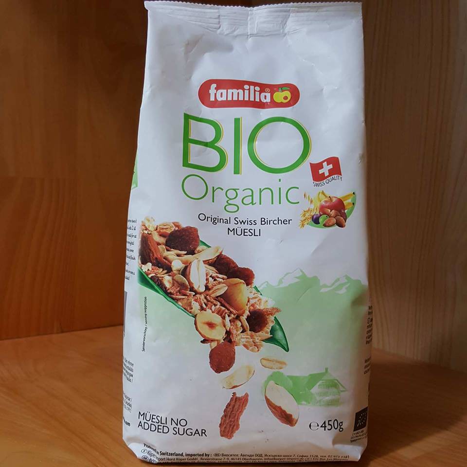 Ngũ Cốc Hữu Cơ Hỗn Hợp Các Loại Hạt Và Quả Khô - Familia BIO Organic 450g