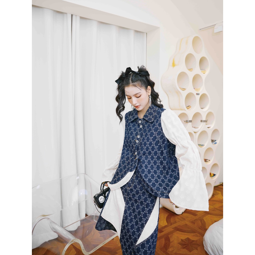 Iris Boutique IJ025-IK029 21/Falls Rome dating set- Chân váy + áo nữ thời trang thu đông