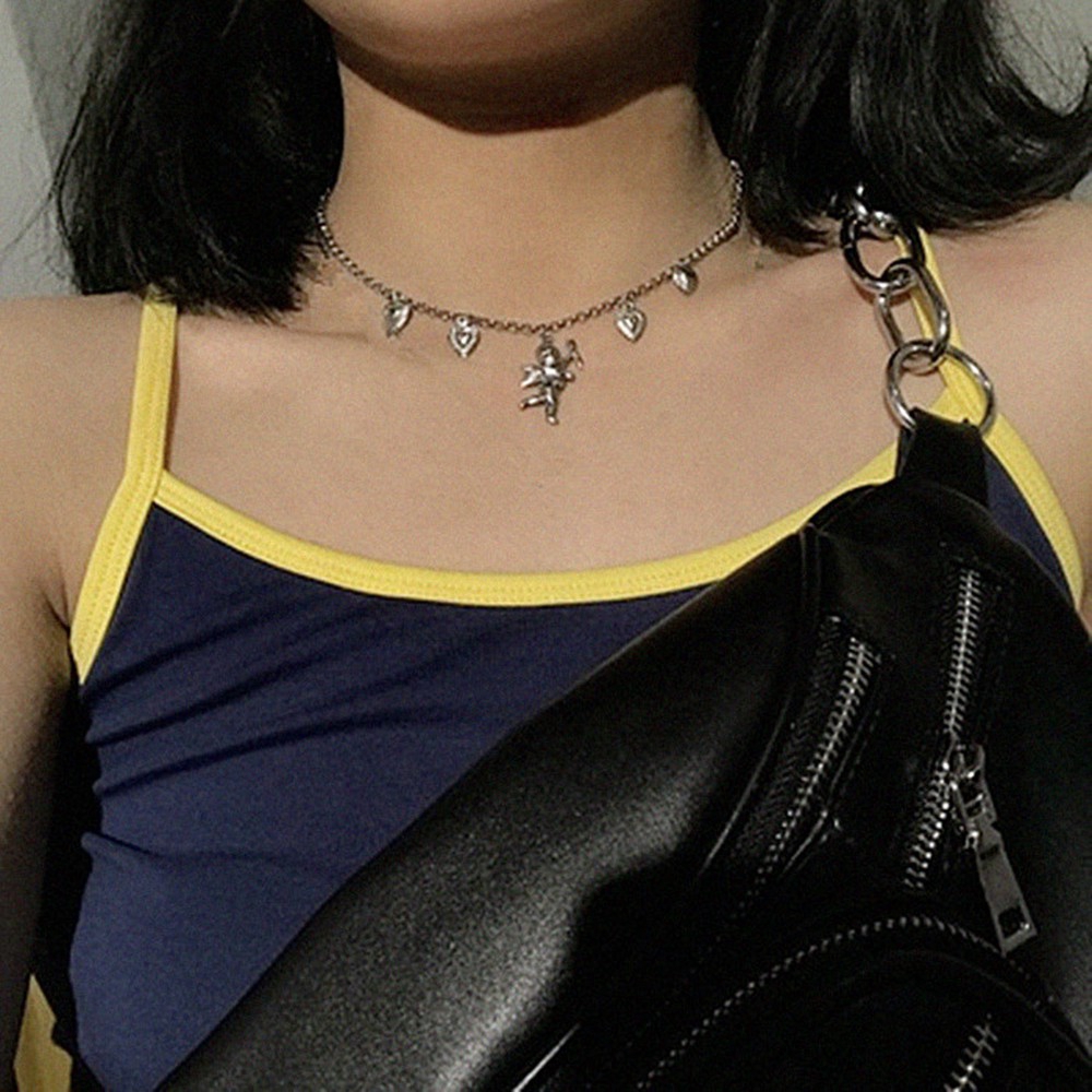 Dây Chuyền Mặt Thần Tình Yêu Cupid Phong Cách Hàn Quốc