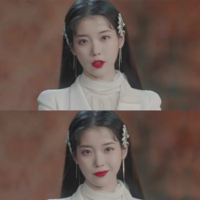 ✨ Kẹp tóc IU đính đá pha lê lấp lánh hình nửa bông hoa sang chảnh