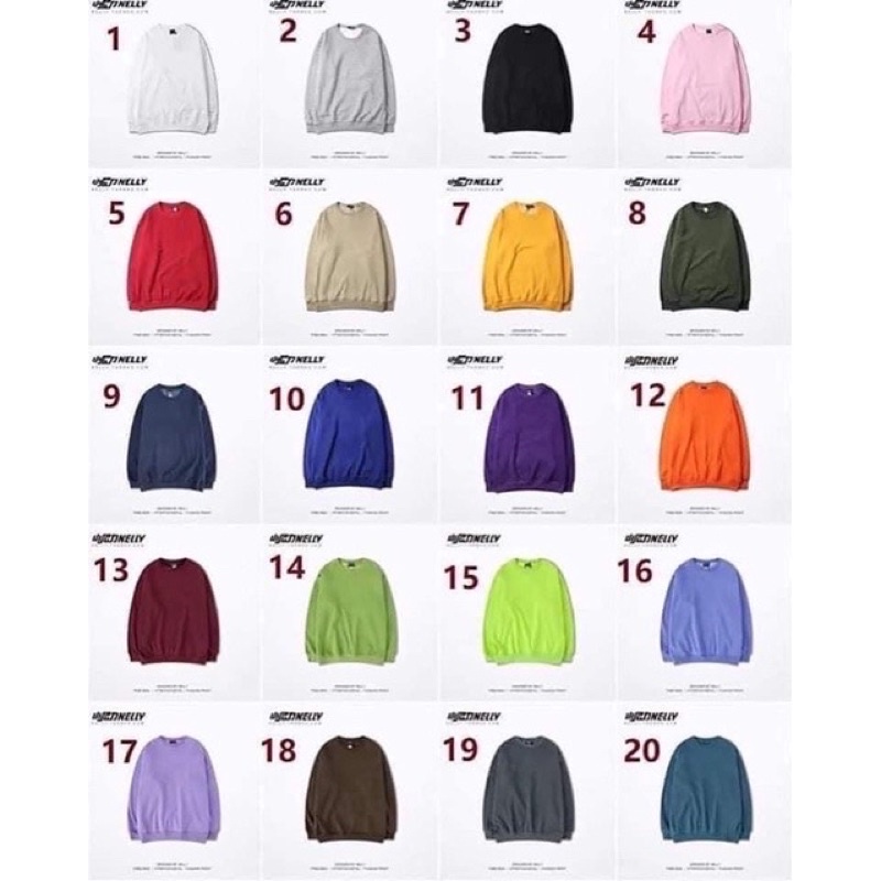ÁO NỈ TRƠN SWEATER UNISEX NELLY HEYBIG NỈ LÓT LÔNG SIÊU ẤM
