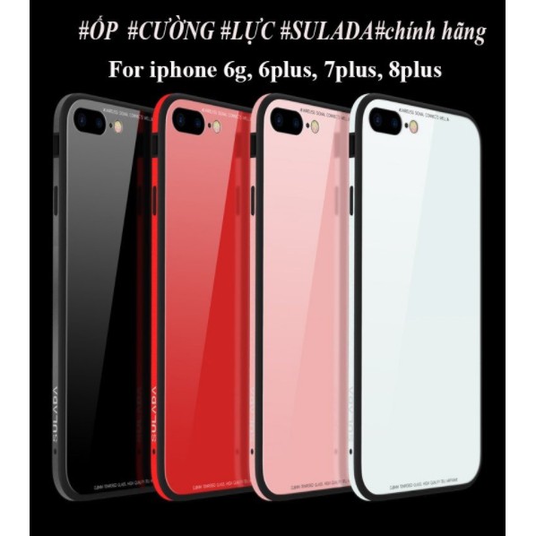 [giá gốc] Ốp lưng kính tráng gương IPhone 8 hiệu Sulada xịn chính hãng