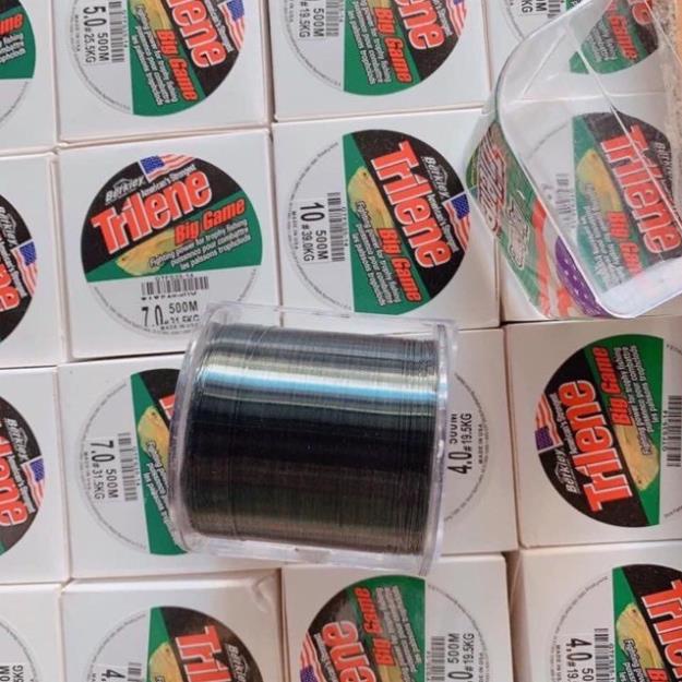 Cước câu cá loại 1 dài 500m hàng mỹ TRILENE Big game tải cá 40kg y hình hàng nhập khẩu