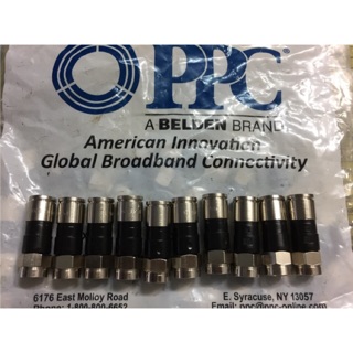 10 Giắc nén F5 RG6 loại chuyên dụng chống nước -  Belden PPC EX6XL RG6 compression jack F5 connector