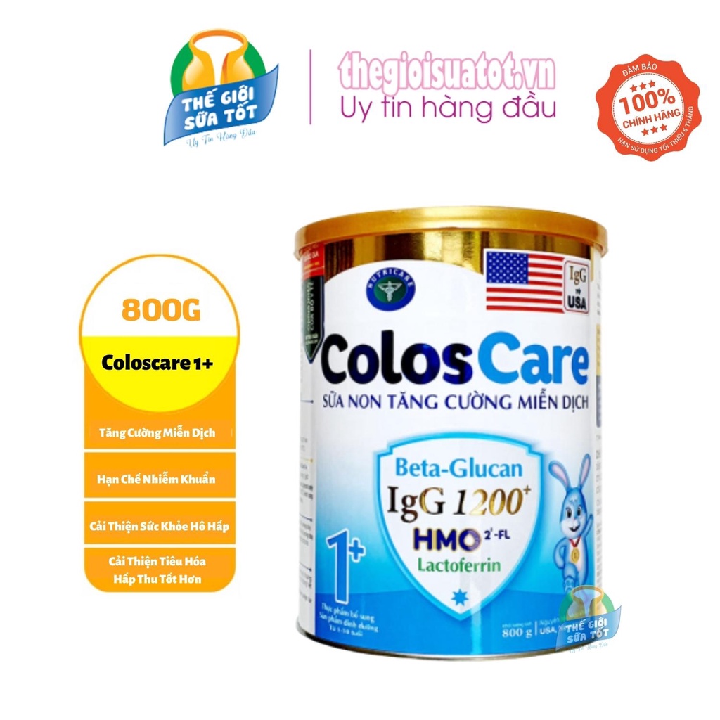 Sữa non ColosCare 1+ 800G - Sữa bổ sung dinh dưỡng