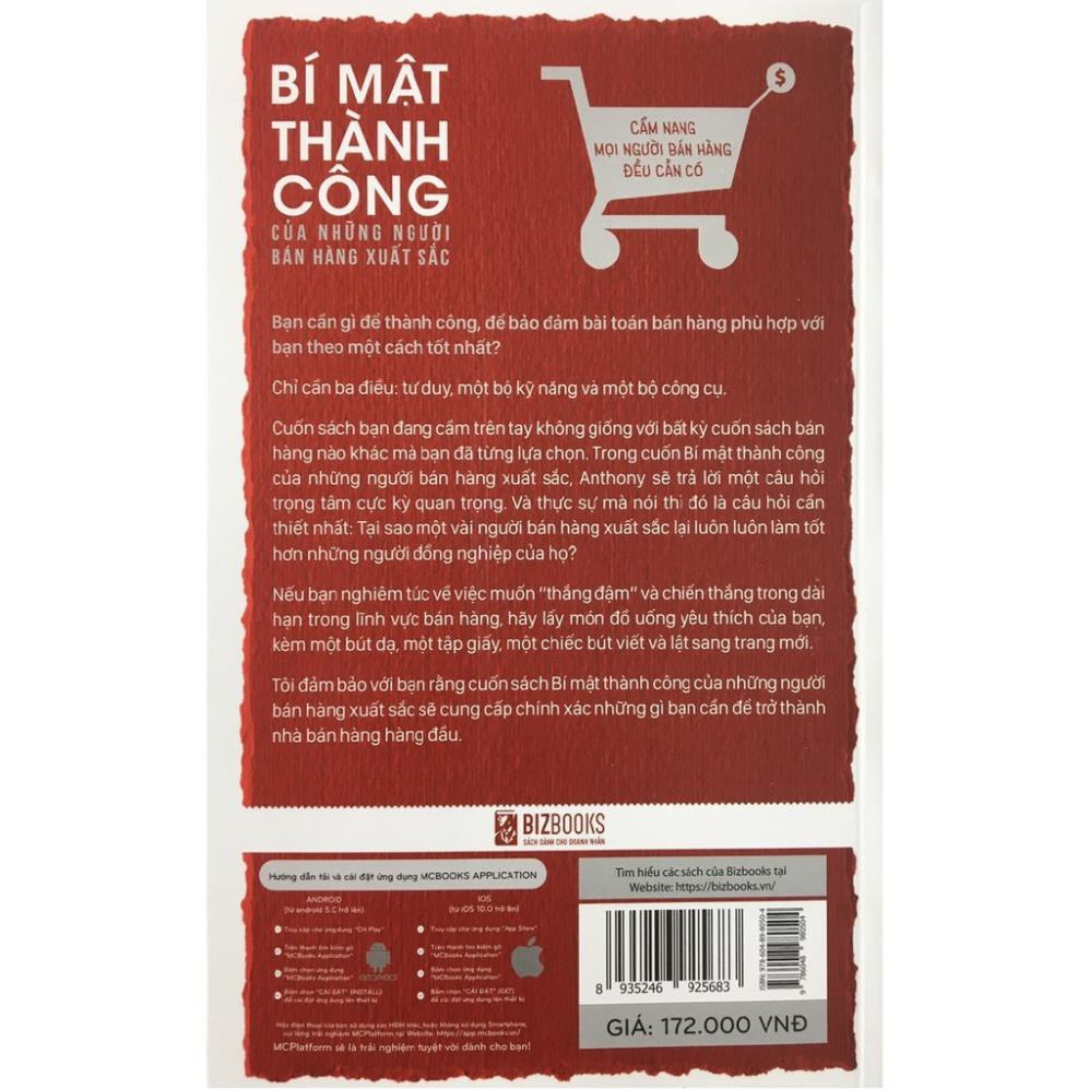 Sách - Bí mật thành công của những người bán hàng xuất sắc | BigBuy360 - bigbuy360.vn