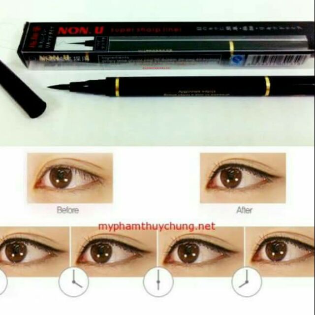 Bút kẻ mí mắt nước Non.U Sharp Liner Nhật