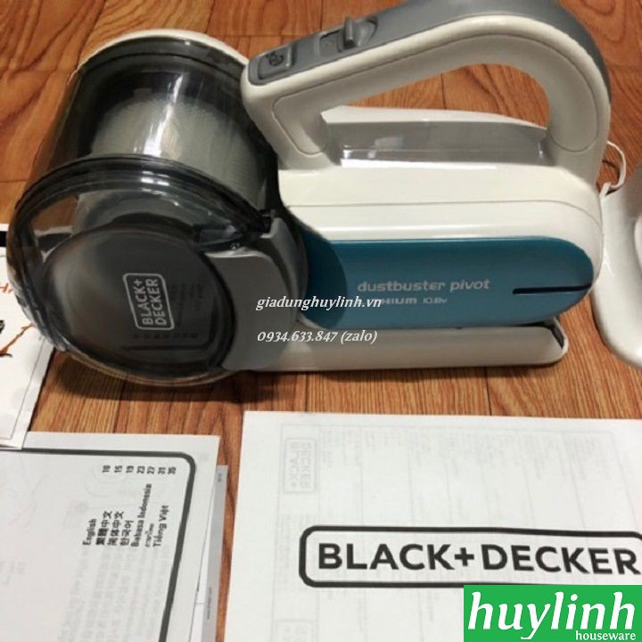 Freeship Máy hút bụi cầm tay dùng pin 10.8V Black Decker PV1020L-B1