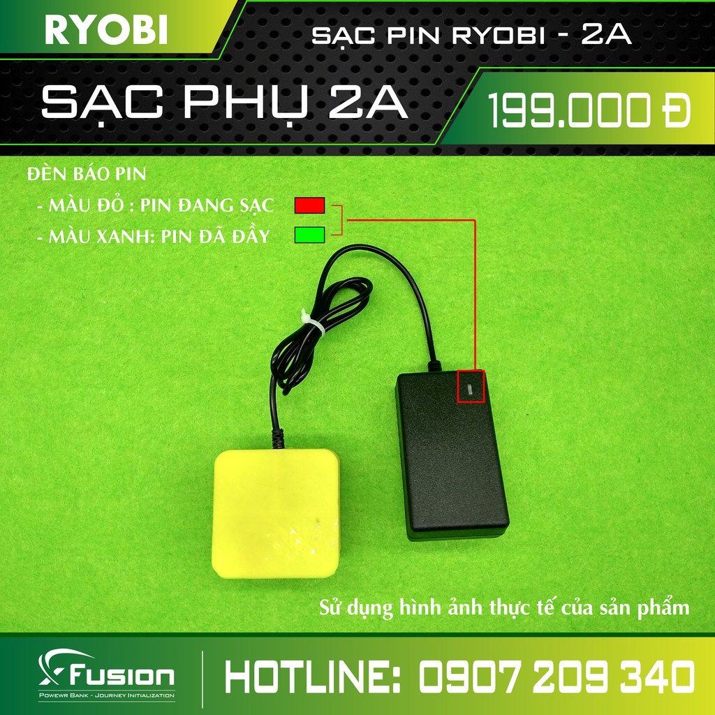 SẠC RYOBI  /  BH 6 Tháng