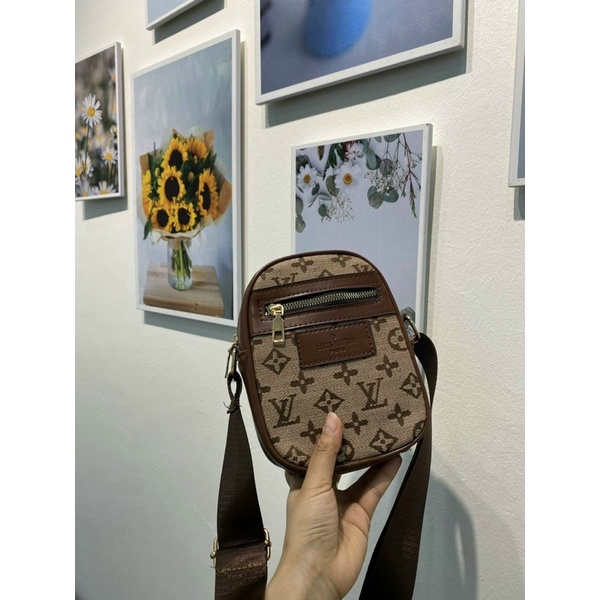 Túi Đeo Chéo Nam Nữ Hoạ Tiết N.Y, Túi Điện Thoại Dáng Unisex