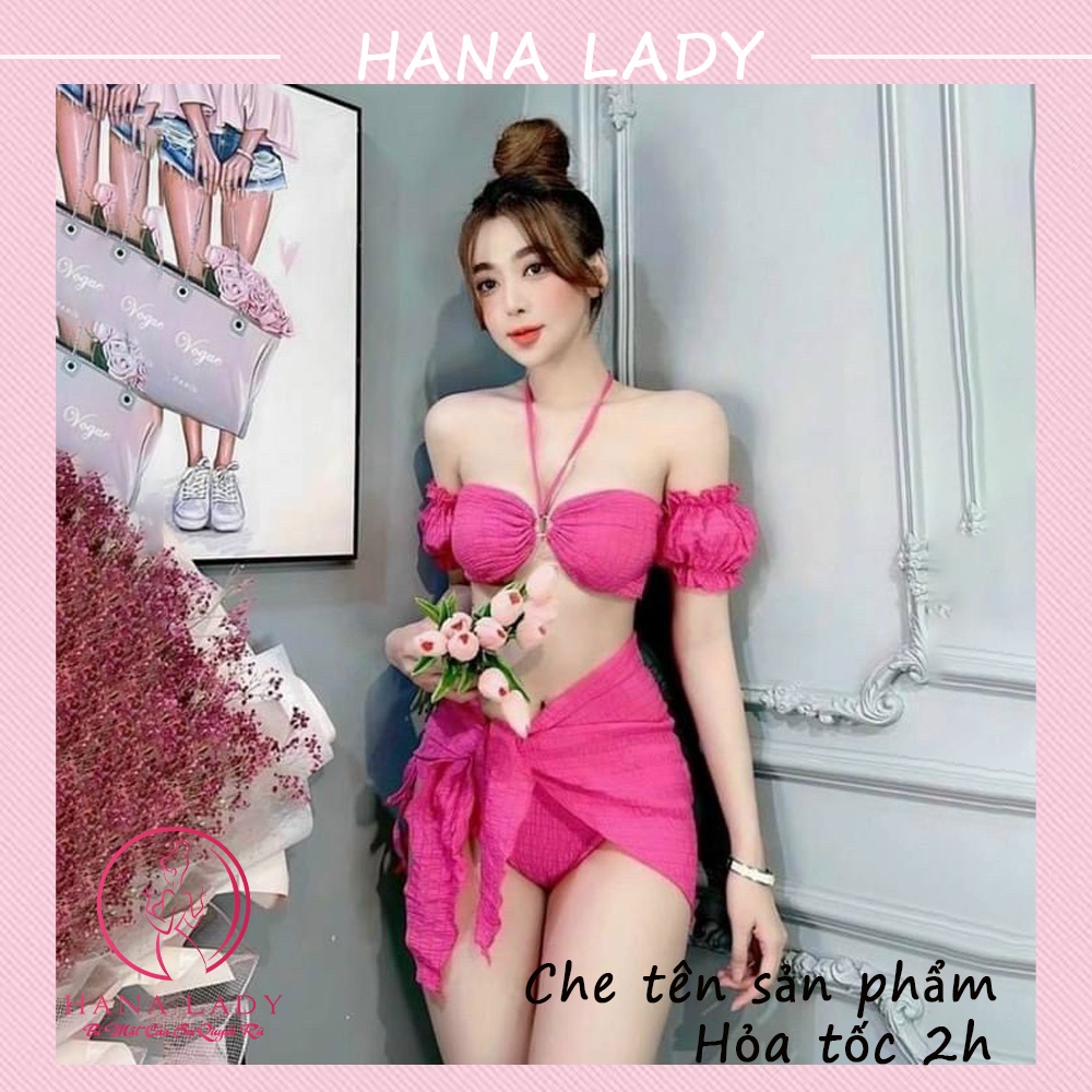 Bikini 2 mảnh sexy kèm choàng lụa cao cấp - Đồ tắm đi biển quyến rũ BN131