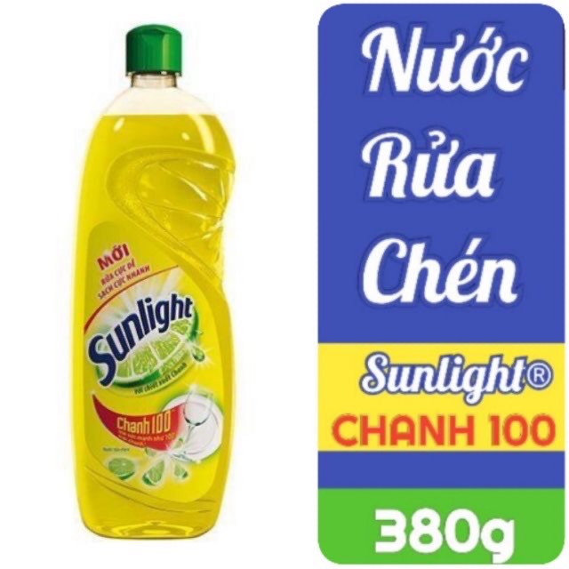 Nước rửa chén Sunlight chai 380g