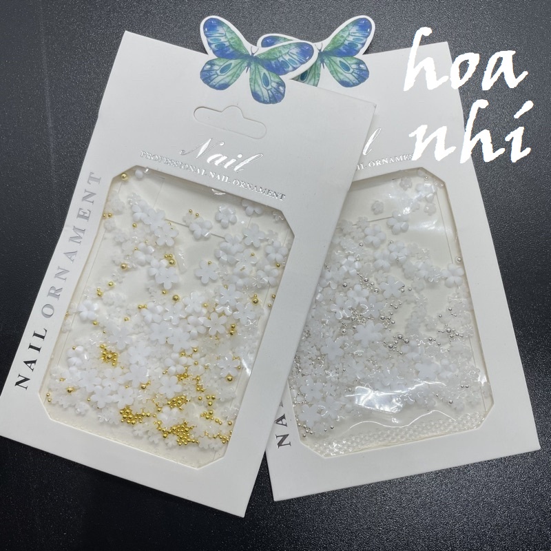 Charm nail, charm hoa nhí , hoa sứ đính móng Phụ Kiện nail