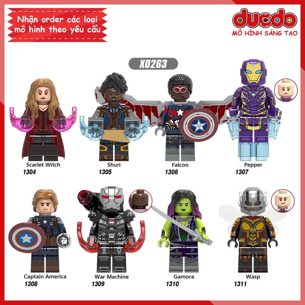 Minifigures các nhân vật Super Hero Endgame tuyệt đẹp - Đồ chơi Lắp ghép Xếp hình Mini Iron Man Mô hình XINH X0263