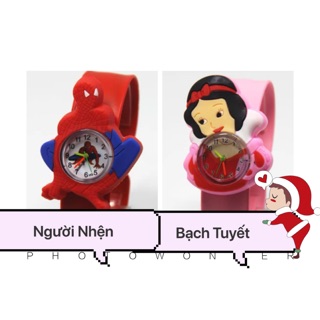 Đồng hồ Người Nhện- Bạch Tuyết cho bé
