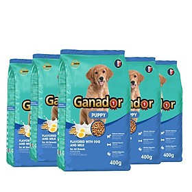 GANADOR- thức ăn hạt cho chó con vị trứng sữa 400g