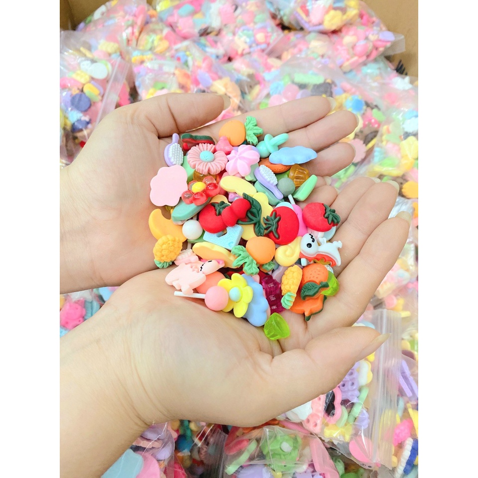 Combo 10 Charm gắn kẹp, gắn điện thoại, vật dụng cá nhân siêu cưng