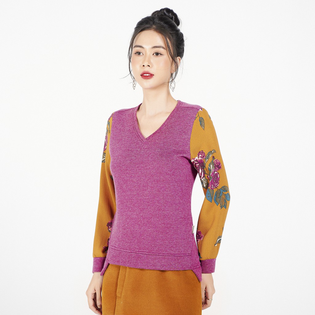 [Mã WABRLAMER giảm 15% tối đa 66k đơn 150k] Áo nỉ, tay phối cổ tim LAMER L61O20T023 (Nhiều màu) | BigBuy360 - bigbuy360.vn