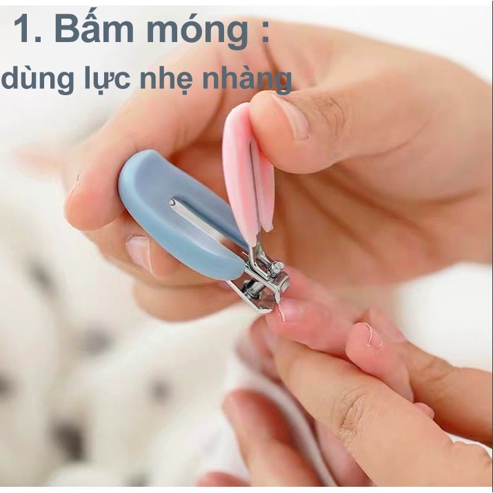 Bộ Bấm Móng Tay Cho Bé Sơ Sinh, Cắt Móng An Toàn Trọn Bộ 5 Chi Tiết Beedol