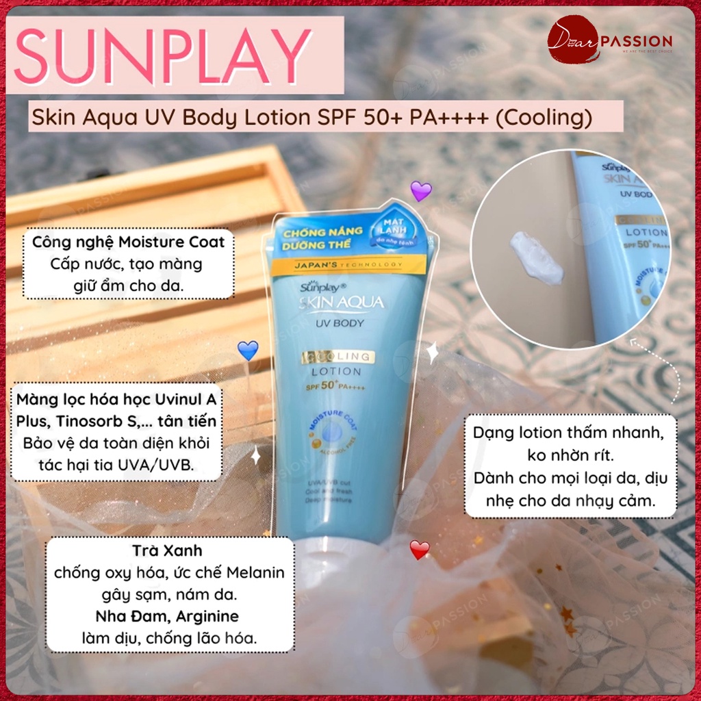 Kem Chống Nắng Dưỡng Thể Sunplay Skin Aqua Dưỡng Da - Sunplay Skin Aqua UV Body Whitening Lotion SPF 50+ PA++++ 150g