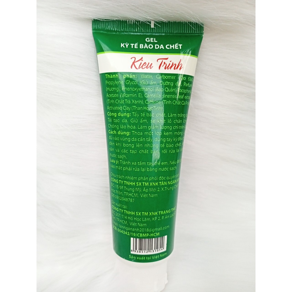 Gel kỳ tế bào da chết toàn thân hương Cafe xanh Kiều Trinh 120g