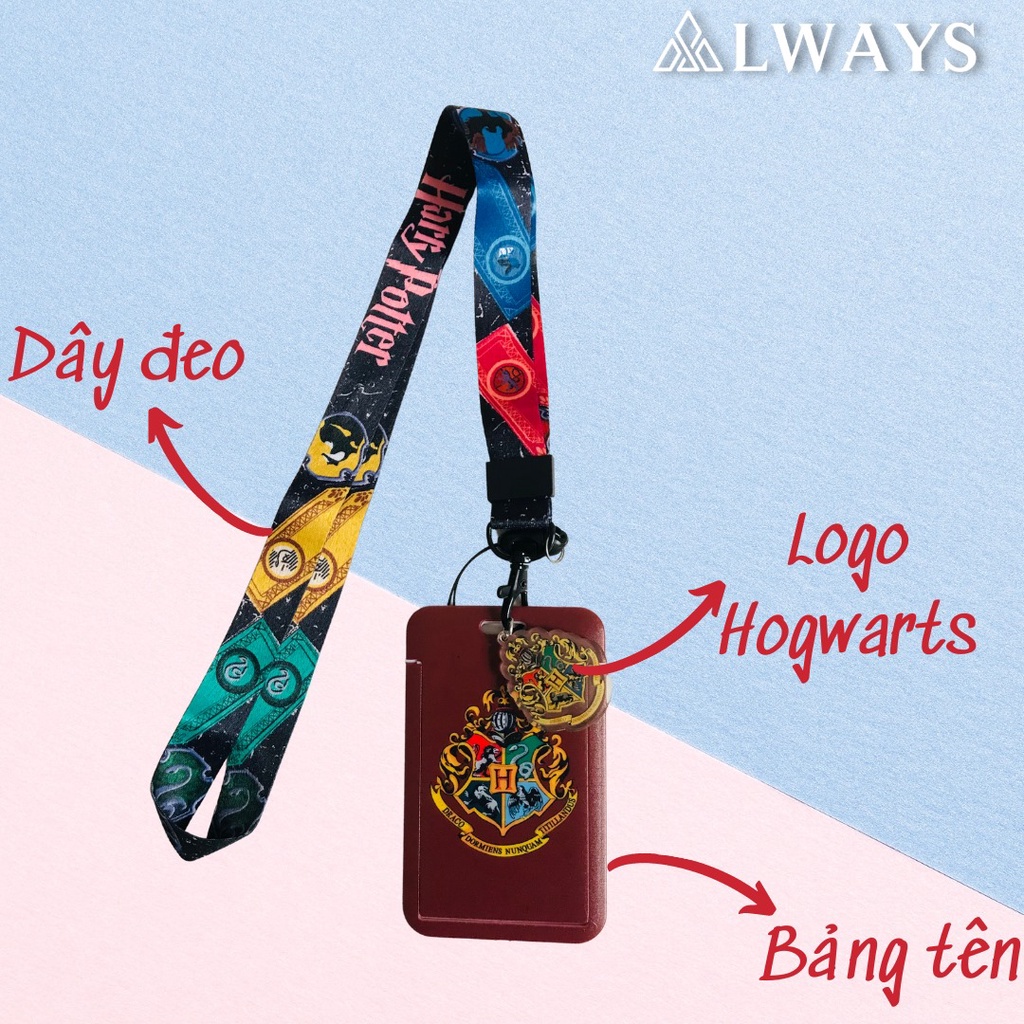 [ẢNH THẬT] Dây đeo kèm bảng tên/thẻ học sinh phong cách Harry Potter