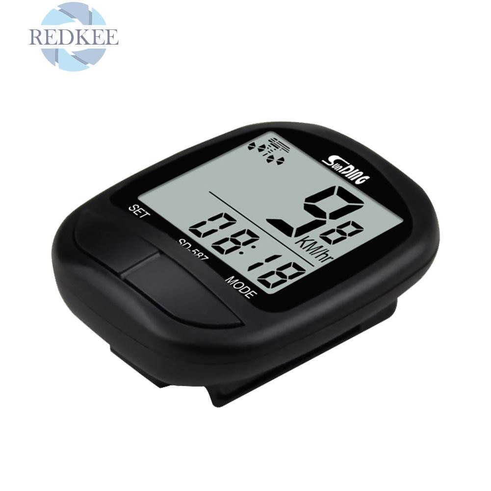 Đồng hồ đo tốc độ xe đạp có màn hình LCD chống thấm nước tiện lợi