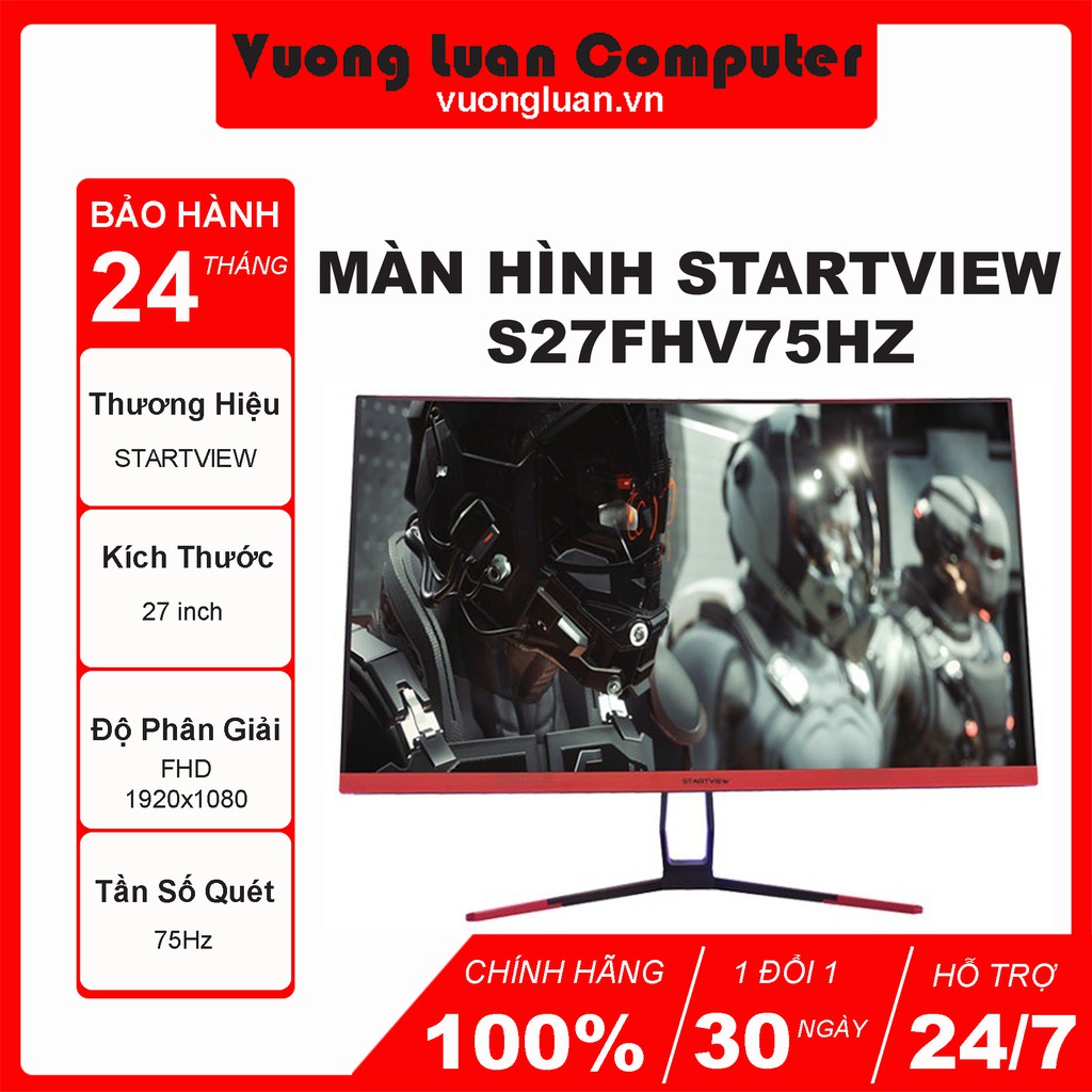 Màn Hình Gaming Starview 27FHV 165Hz Cong BH 24 Tháng