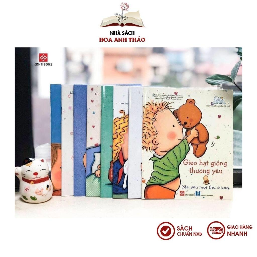 Sách- Gieo hạt giống yêu thương nuôi dưỡng tình cảm con mỗi ngày dành cho bé từ 0-6 tuổi ( Bộ 8 cuốn )