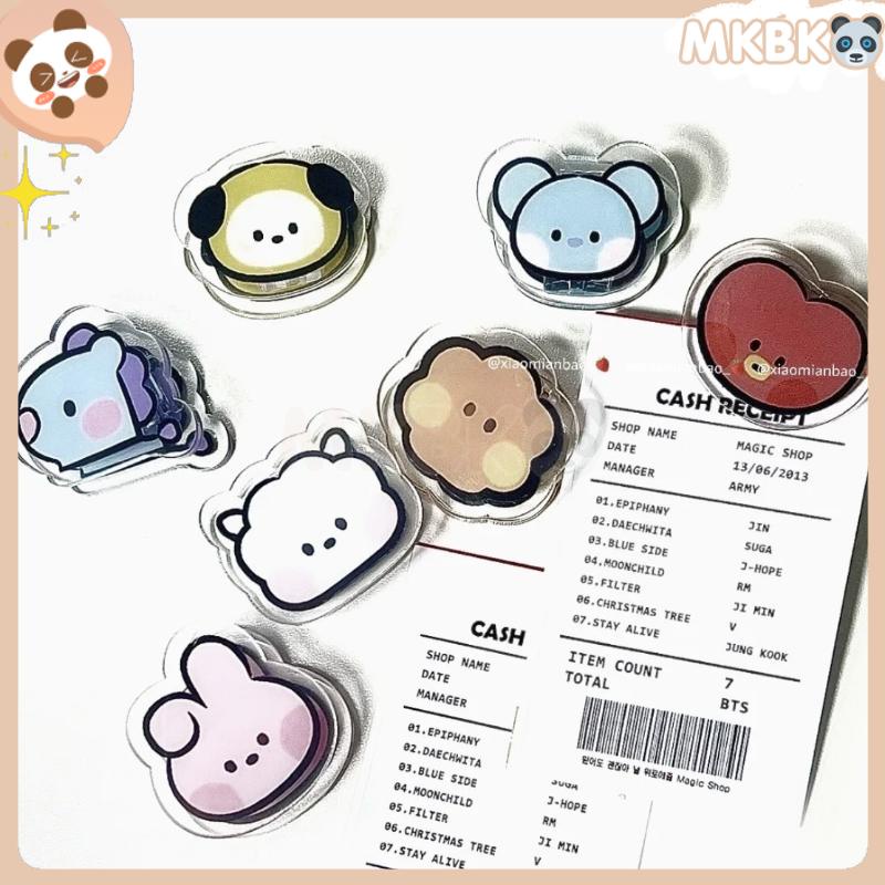 🐼 MKBK 🐼  Kẹp Giấy Trong Suốt Kẹp Bướm Mini Văn Phòng Phẩm kẹp nhiều màu phiên bản hàn quốc động vật hai lớp Kẹp Nhựa Đồ Dùng Học Tập Màu Đặc Dễ Thương Cho Trường Học Văn Phòng / Tiện Dụng Cho Học Sinh