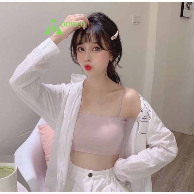 Áo bra nữ 2 dây đúc su đẹp, áo ngực su không gọng mút mỏng DOPICO A8881 | BigBuy360 - bigbuy360.vn