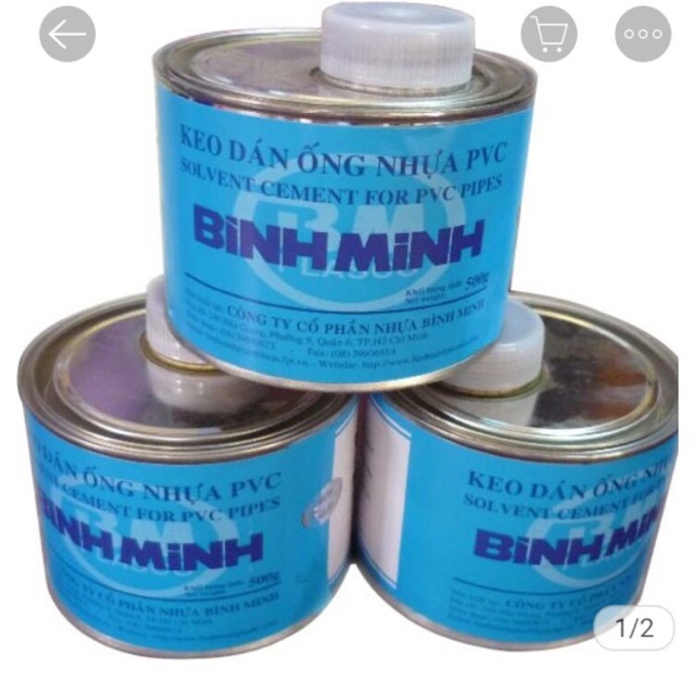 Keo dán ống nhựa PVC Bình Minh