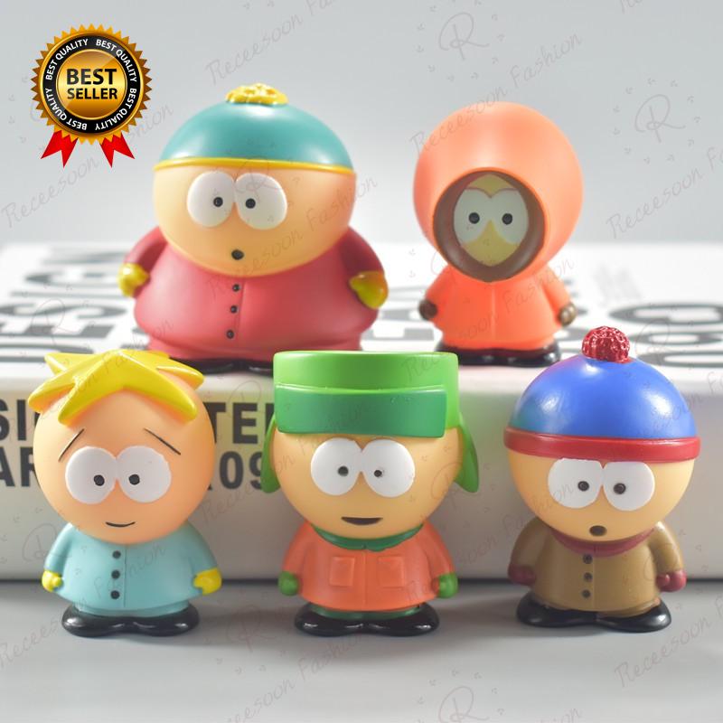 5pcs South Park Action Figure Collectible Model Toy Car Decor Kids Birthday Gift