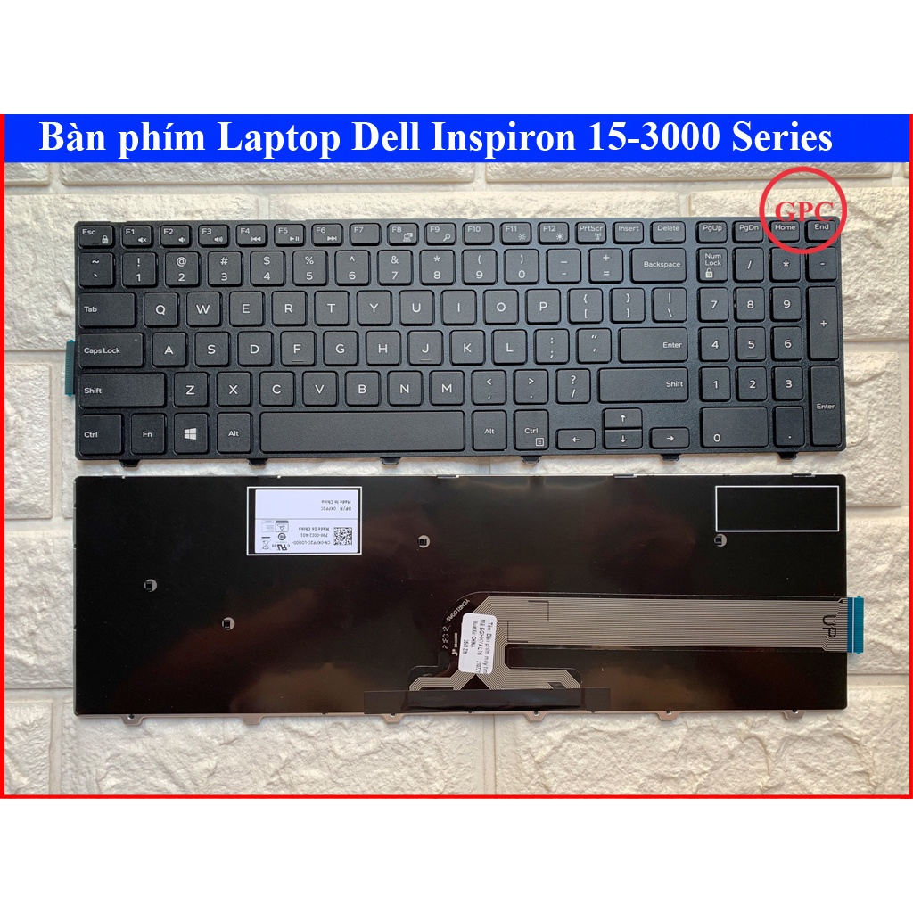 BÀN PHÍM LAPTOP DELL Inspiron 15-3000 - 3541 3542 3558 5542 5543 5545 5547 5548 5551 5555 5557 5558 5559 Chất lượng cao