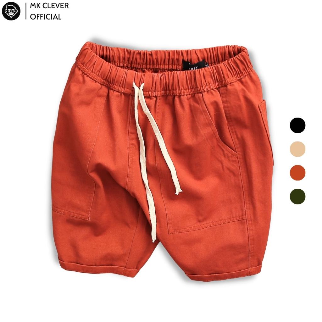 Quần Short Nam Kaki Mềm Mịn MK CLEVER 4 Màu Trẻ Trung Phong Cách Hàn Quốc